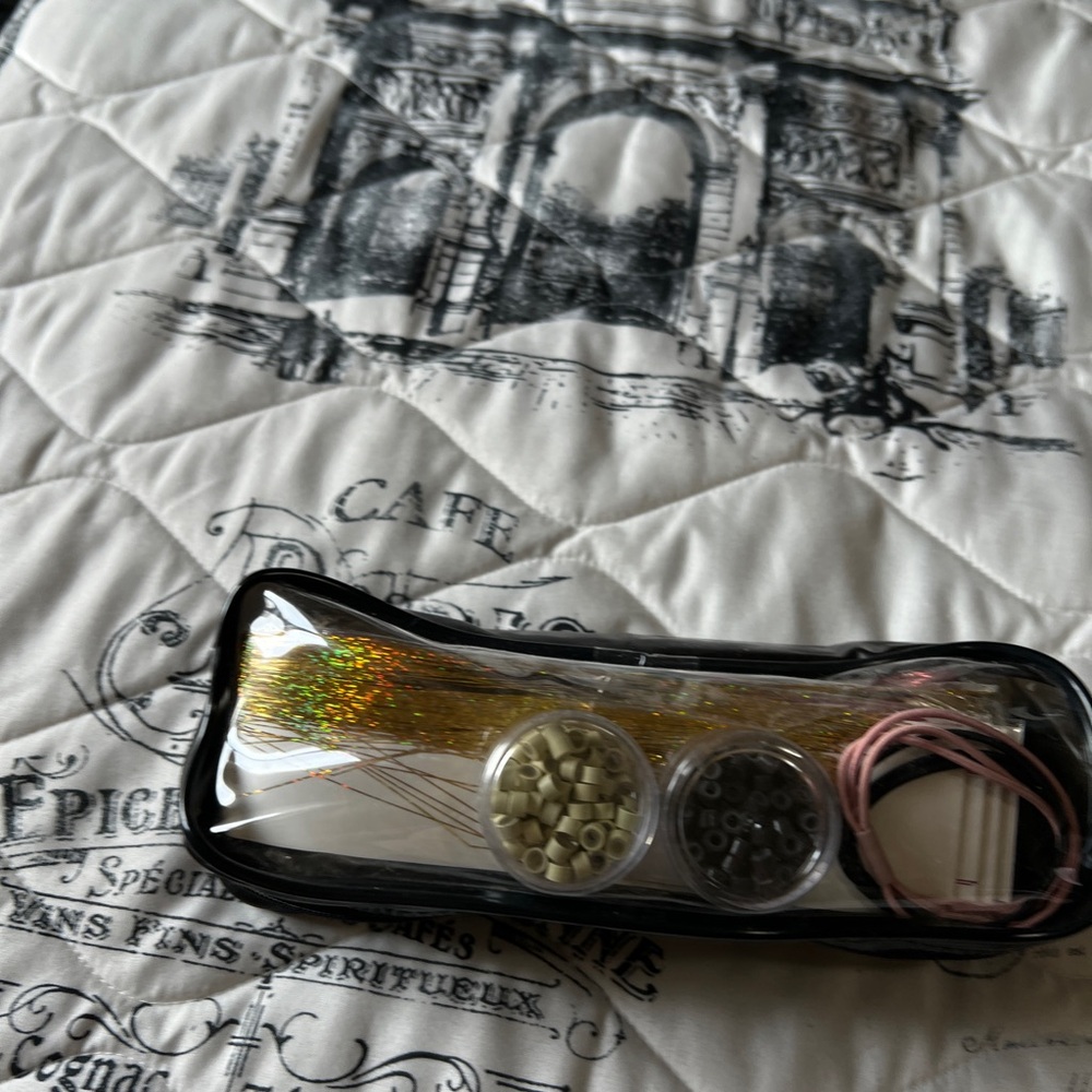 Hair Extension Kit with Beads and Tools